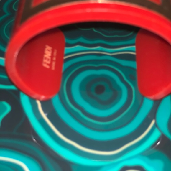 Rare Vintage Fendi FF Monogram Zucca Logo Cuff - Picture 4 of 5